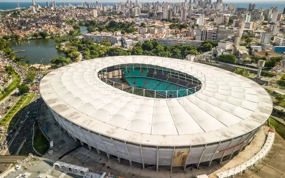 A Arena Fonte Nova está localizada em Salvador e foi sede na Copa do Mundo de 2014. Tem capacidade para 50,025 espectadores e foi inaugurada em 8 de março de 2013