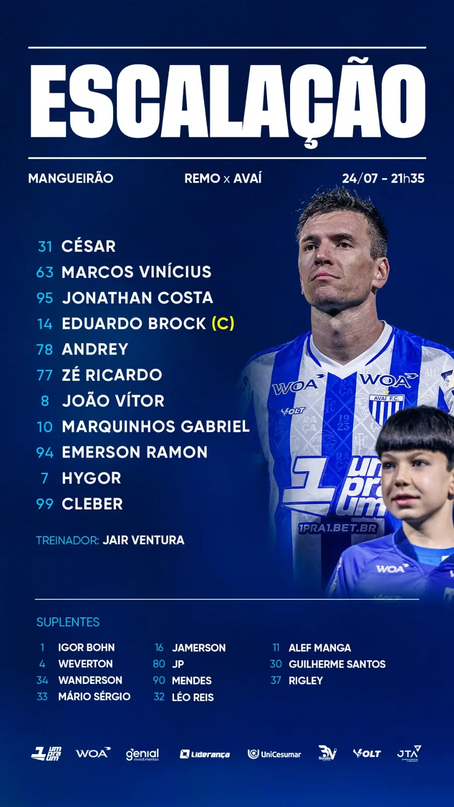 Avaí também está pronto