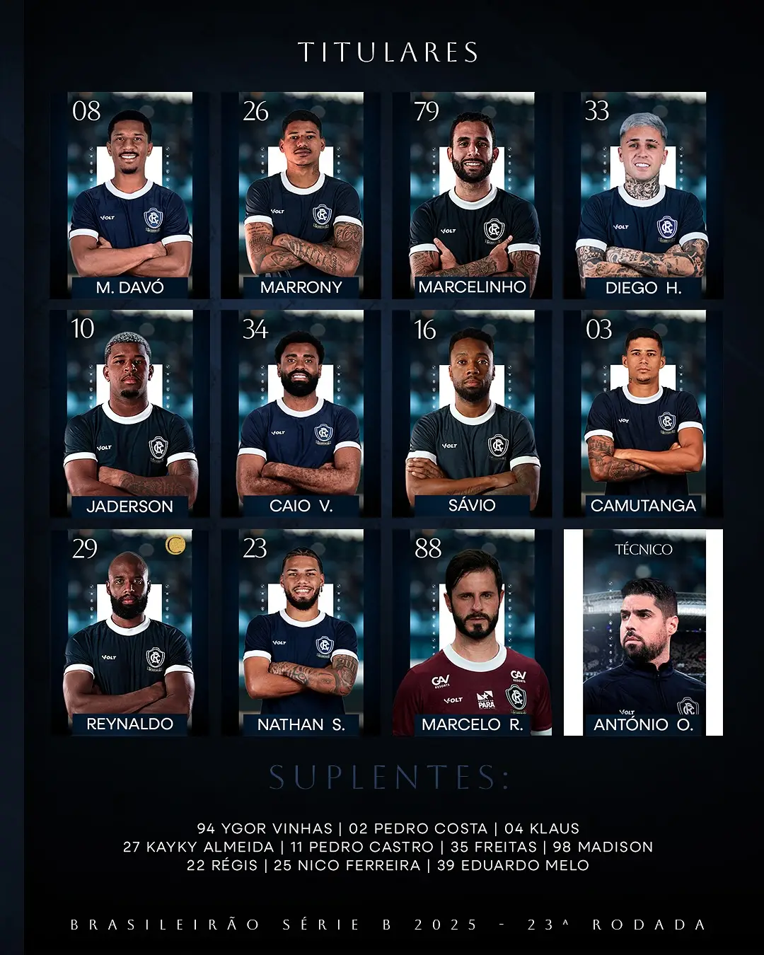 Clube do Remo também está escalado