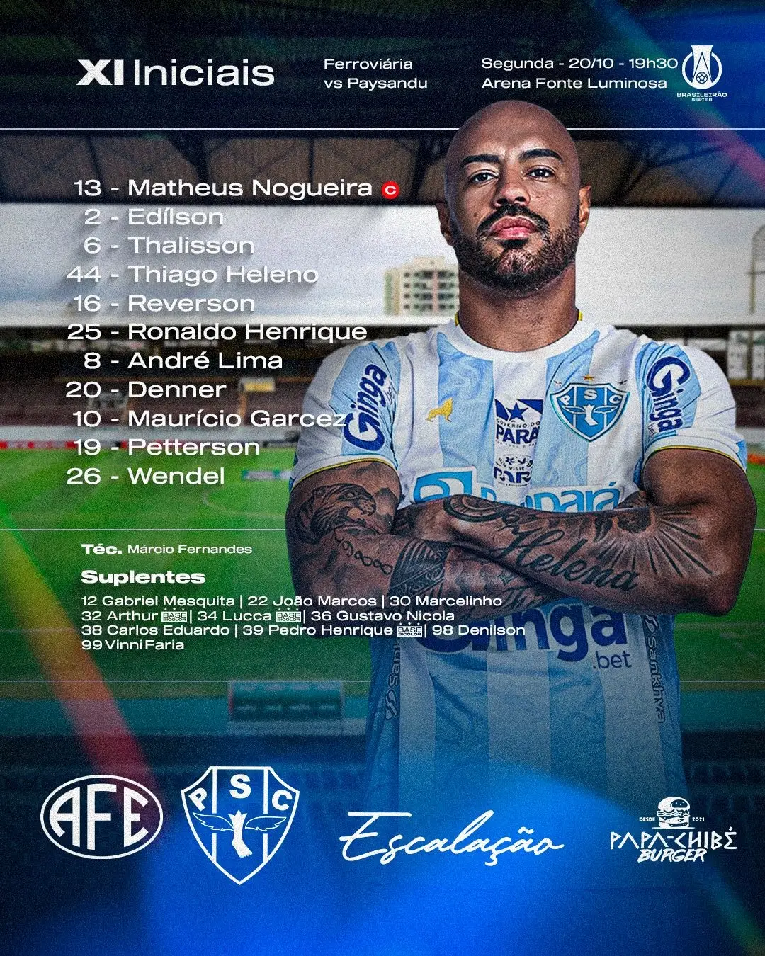 Papão também escalado