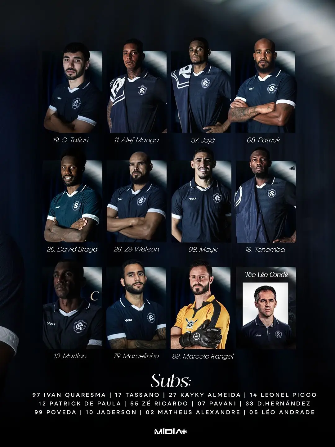 O Remo acaba de divulgar a escalação oficial para o início da partida: